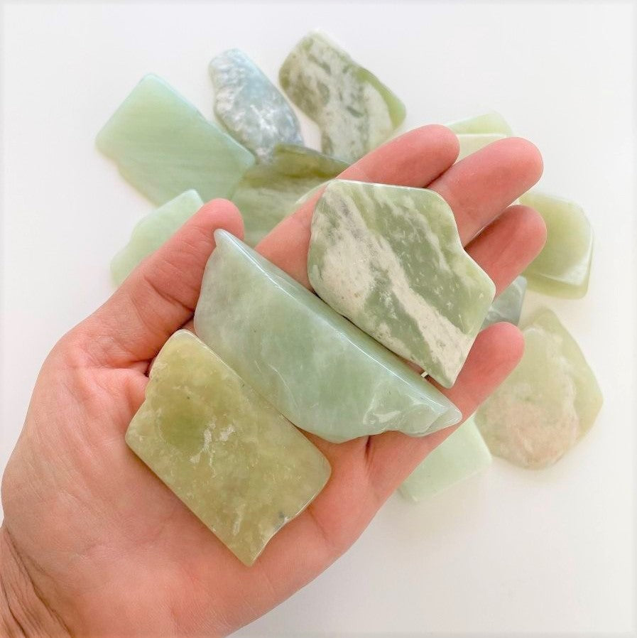 Polished Slabs - New Jade - 500g(15-25)pc Polished Slabs - New Jade - 500g(15-25)pc